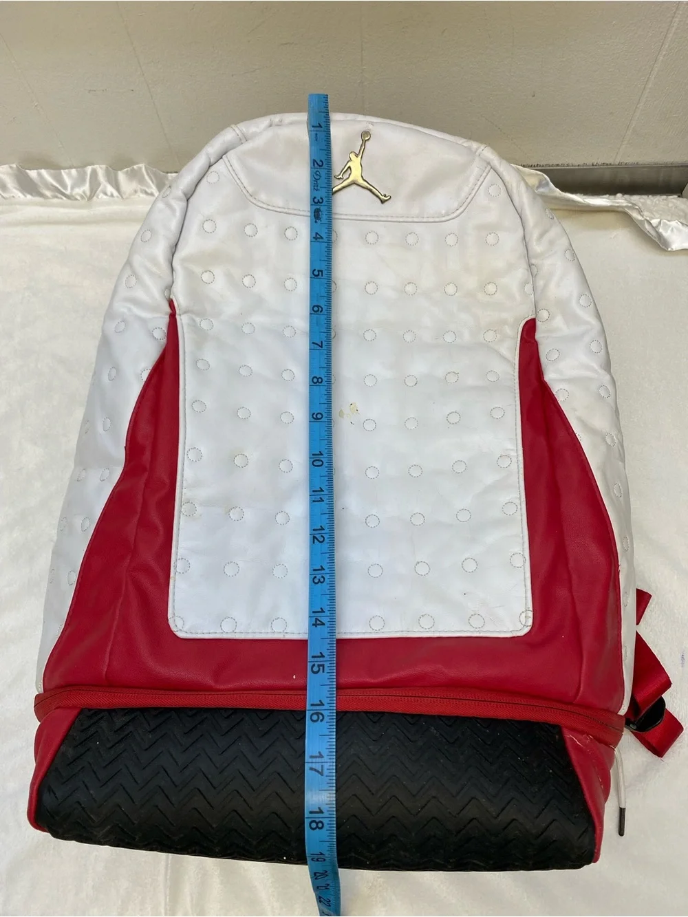 Air Jordan 13 RETRO Backpack White/Red Nike Adjustable Japan